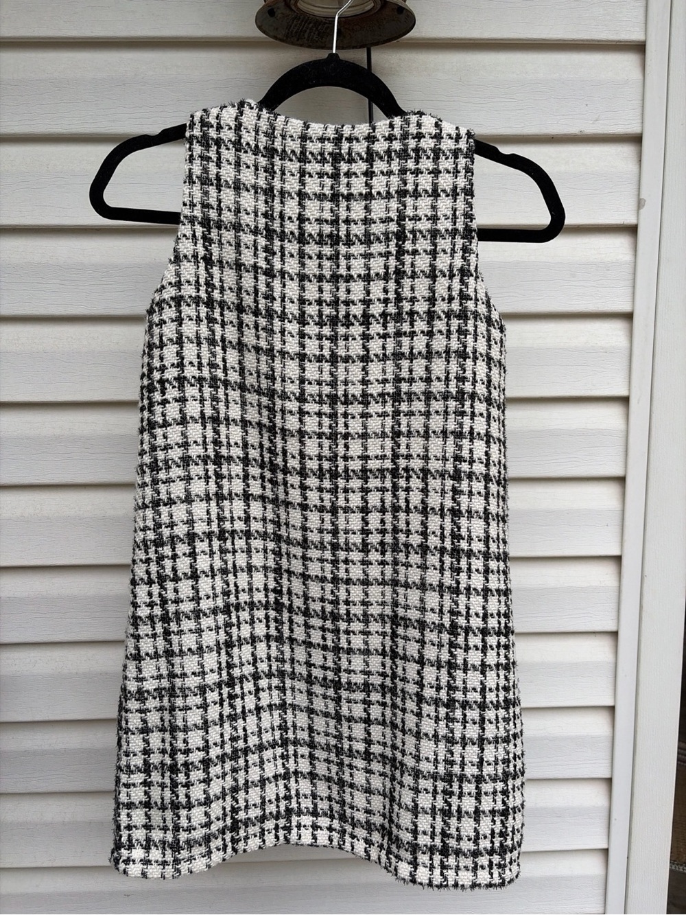 Gymboree Girls Size 12 Tweed Dress Black Ivory Holiday Christmas Church - Picture 5 of 5